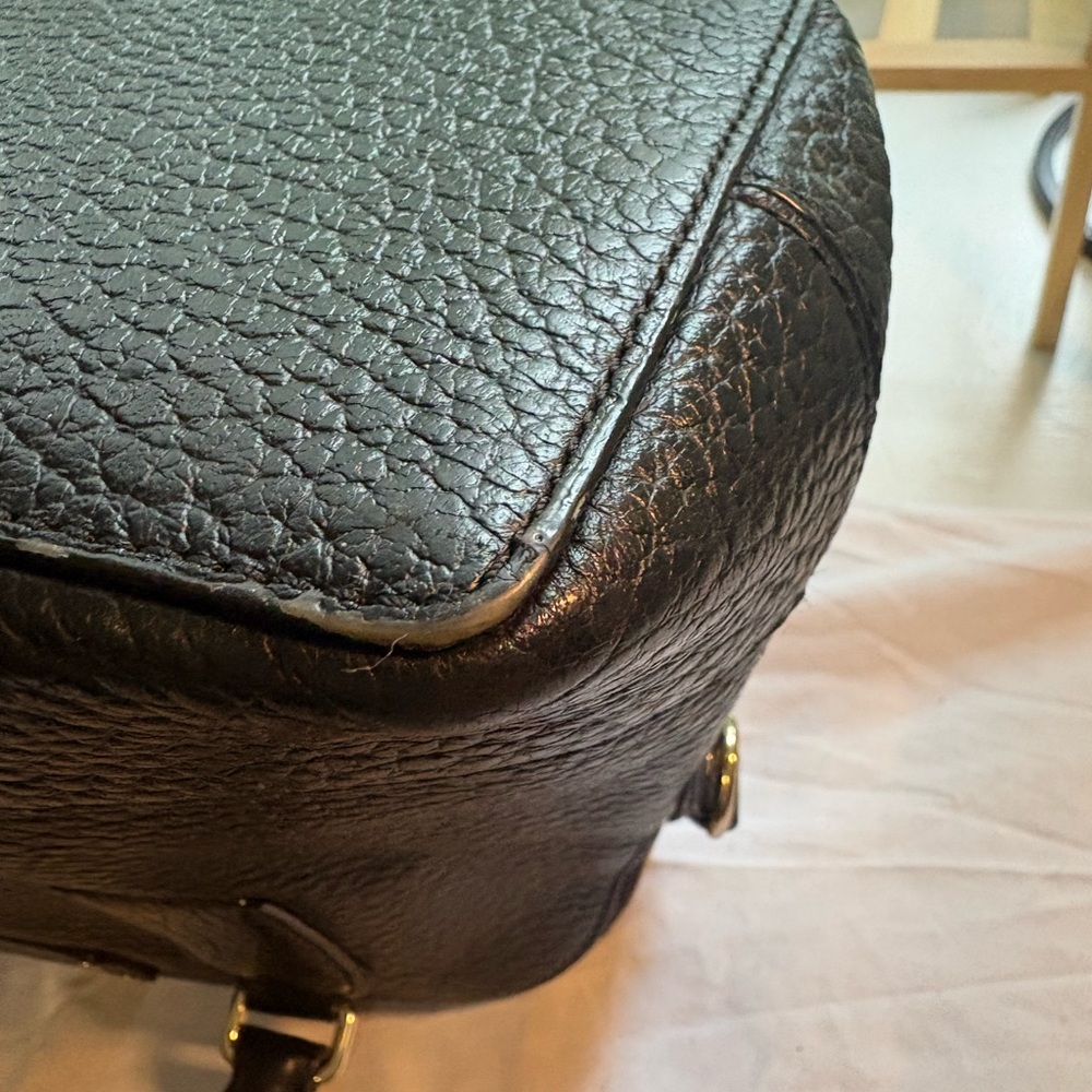 kate spade Black Pebbled Leather Satchel with Top Handles - Picture 15 of 15